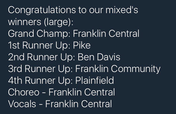 BHSSpectacular's tweet photo. Congratulations to everyone! Great Job! https://t.co/EGAgwYdzWh