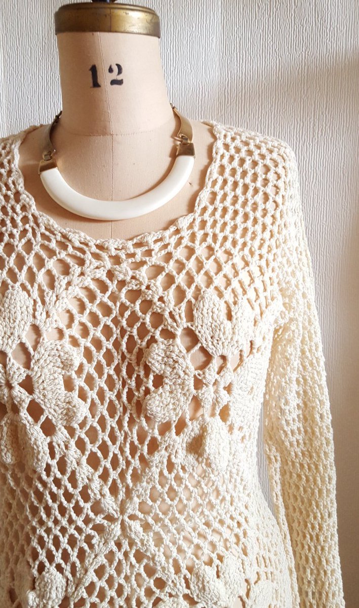 RetrouvBiz's tweet photo. Baja dreaming | 1970s crochet top | 70s boho festival tunic https://t.co/hugQ3a0RLy #vintage #CrochetedTop https://t.co/atk1BlVUGT
