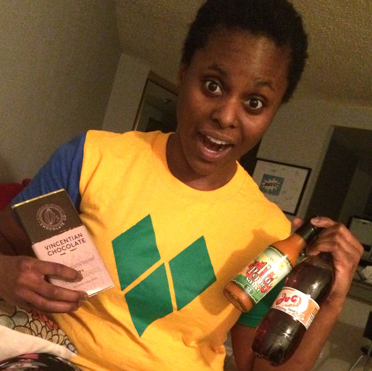 After a great performance <a href="/ScarboroughSDA/">Scarborough SDA</a>, Christmas in March. Late gifts from fam in St Vincent &amp; the Grenadines!!