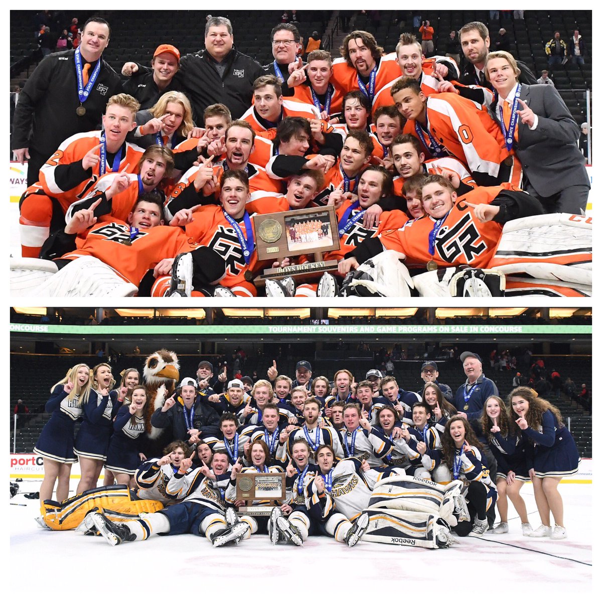 Congrats Grand Rapids &amp; Hermantown, this year's <a href="/MSHSL/">Minnesota State High School League</a> Class AA and A champs! We are proud to be a longtime supporter of #TheTourney.