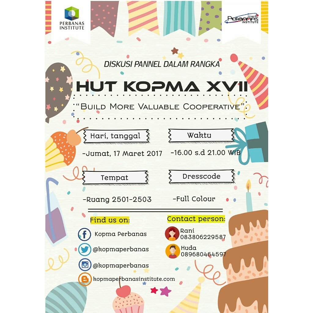 Ikut yaa teman-teman.. ramaikan acara ini yuk 😚😊 ditunggu kehadirannya. Salam cooperator!!