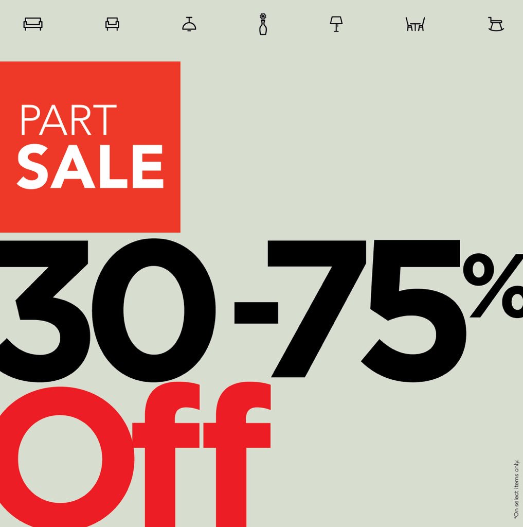 IDdesignUAE's tweet photo. Wander around our stores, discover new #homedecor styles &amp; shop 30-75% OFF in our #Dubai #partsale. https://t.co/MG3aWPt0qq