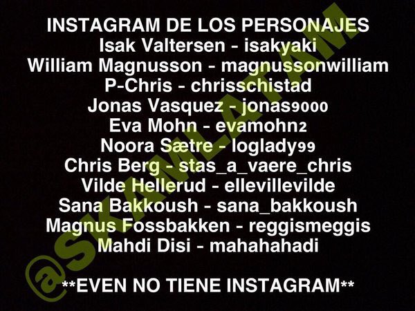 S3_SKAM's tweet photo. Cuentas de Instagram: https://t.co/lifObSTaDc