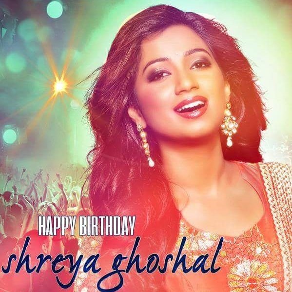 Happy birthday to this gorgeous queen of music - Shreya Ghoshal   May God bless you.  