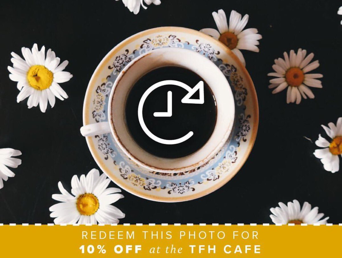 Spring Forward One Hour TONIGHT! Don't worry, we've got you covered on that hour of lost sleep. Here's a 10% off coupon for the cafe!