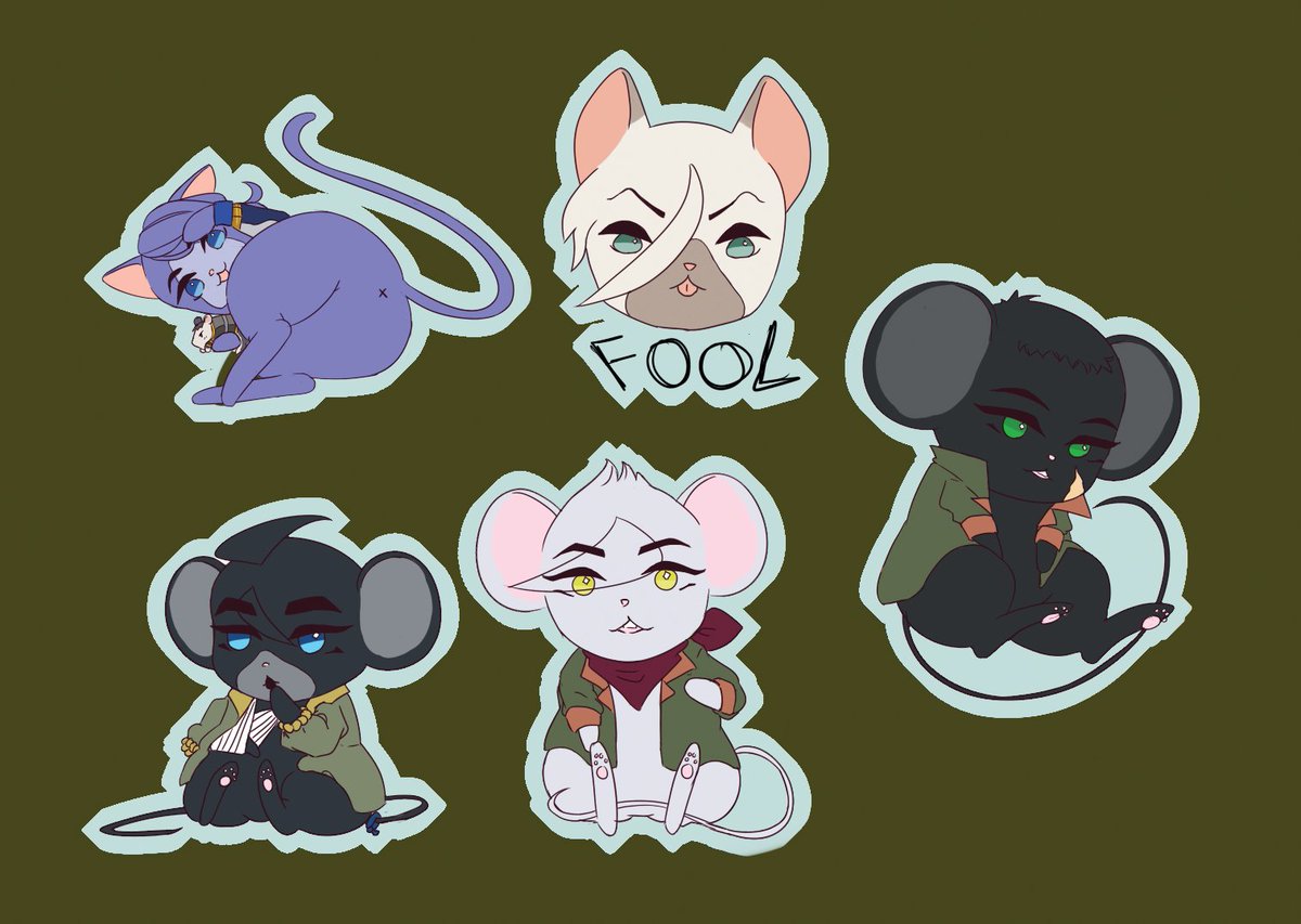 Vinyl_KhalAu's tweet photo. Small sticker set
#g_tekketsu #ryuseigo
These are all the available(limited) IBO stickers I'll have ready for Harumatsuri https://t.co/6RCTsLBRO9