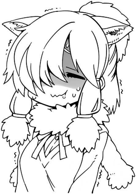 (落書き)ストレス溜まってるけどツバ吐くのを堪えるアルパカさん 
