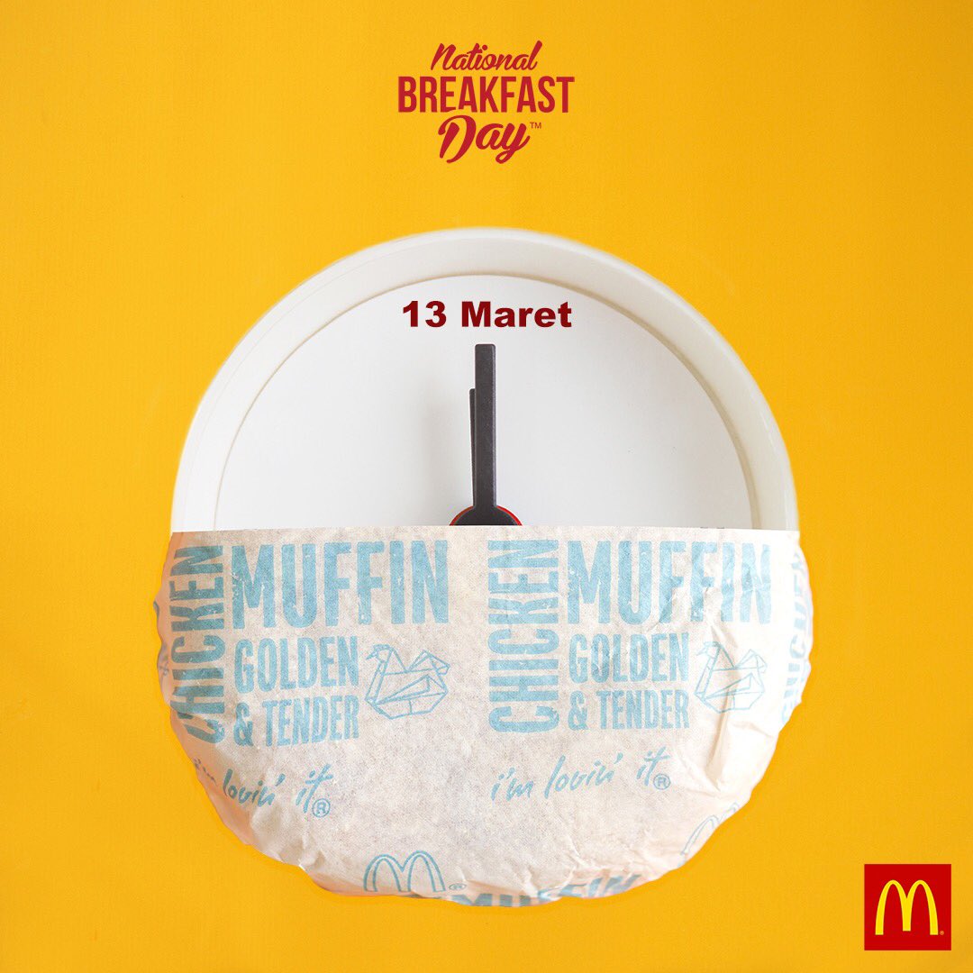 Besok sarapan 1,000 Chicken Muffin GRATIS di McDonald’s! Jangan sampe kesiangan, kita mulai jam 6:30! Info lebih : goo.gl/8IemRn