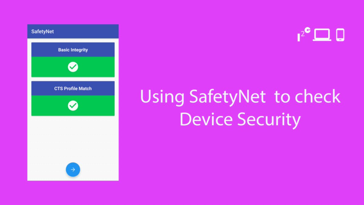 Learn2Crack's tweet image. Android using SafetyNet to check Device Security #AndroidDev
bit.ly/2mVRvJX