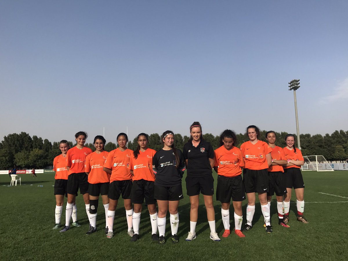Jenni_Football's tweet photo. So incredibly proud of my girls! Smashing the semi finals of the du Football tournament with a 4-0 win over Fusion FC. https://t.co/halPu28kEo