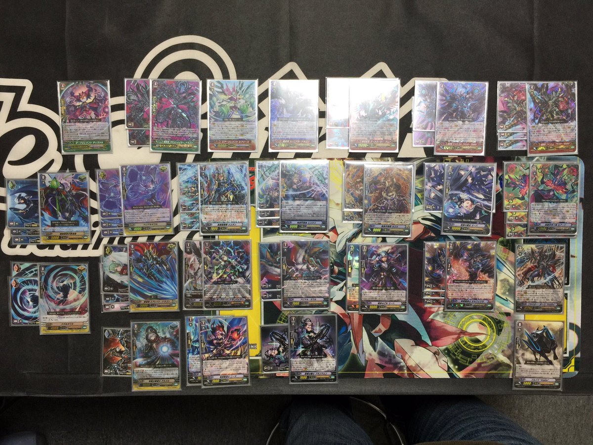 SpringTCG's tweet photo. 本日のヴァンガード公認大会優勝は『T』さんでした。おめでとうございます！デッキレシピを頂いたのでご紹介します！#cfvanguard https://t.co/pevB3XnU41