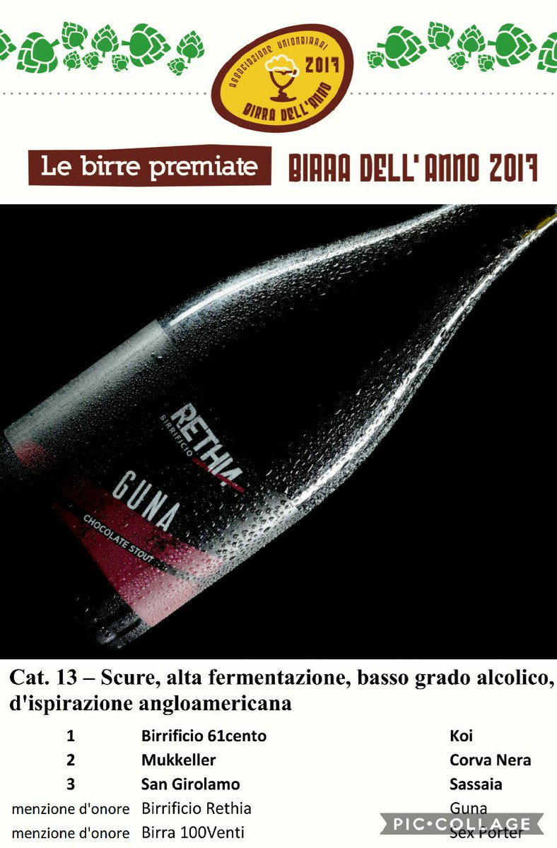 Soddisfazioni!!

#birradellanno2017

Categoria 13

#CraftBeer 
#Stout   
#birrificioRethia