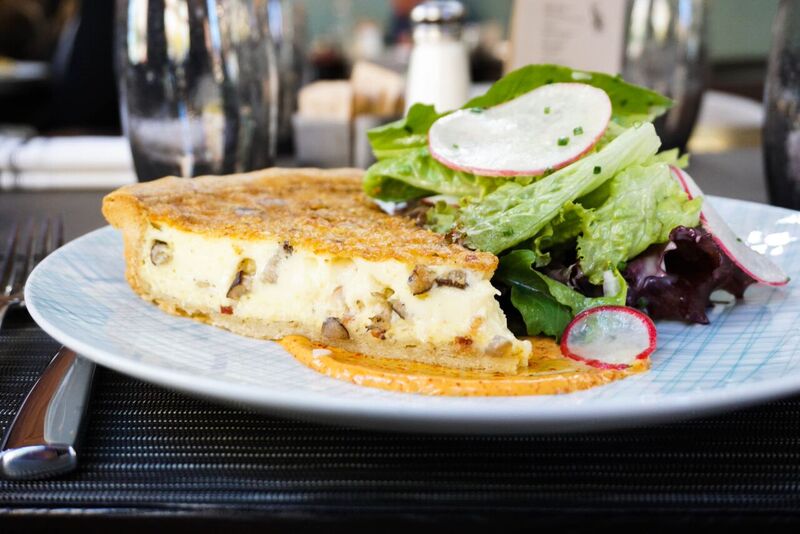 Roasted Wild Mushroom Quiche - swiss, bacon, espelette aioli, and a Gunther salad - perfect to detox your weekend. Brunch starts at 11am!!
