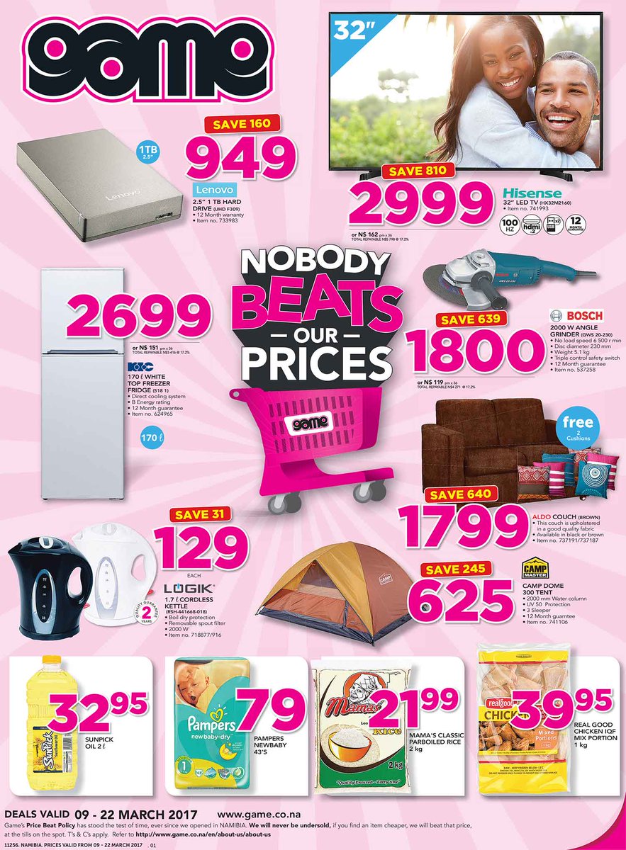 Game Oshakati, Oshana Region (+264 65 222 777)