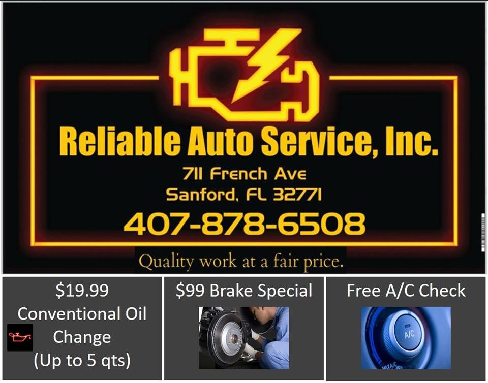 ReliableAutoSv's tweet image. #Free AC Check with this Coupon. Reliable Auto Service just moved to #Sanford and is dedicated to #Serve this community. Call today!