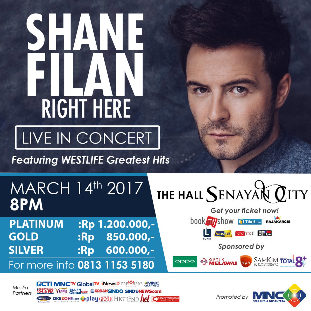 PremiereChannel's tweet photo. Premiere Channel akan bagi-bagi tiket gratis konser Shane Filan. Caranya gampang, kalian hanya perlu jawab pertanyaan kami. #ShaneFilanMNC https://t.co/Eno1oFUN3g