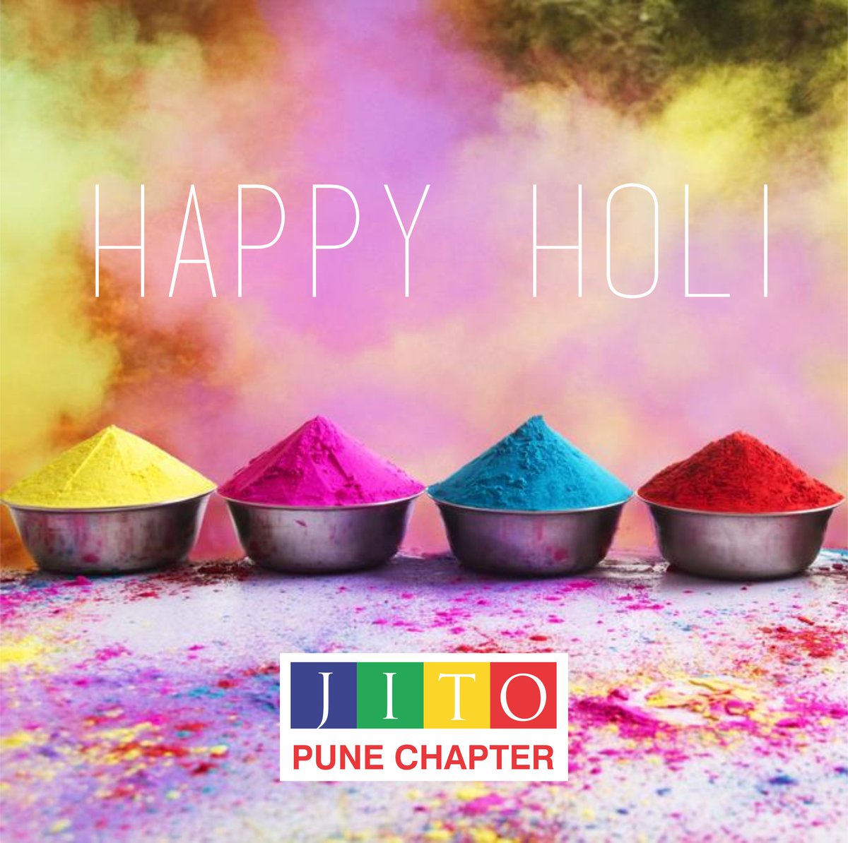 #HappyHoli
Wishing you a #Holi filled with sweet moments and colorful memories to cherish forever...#SaveWater #DryHoli #JITOPune #JITO