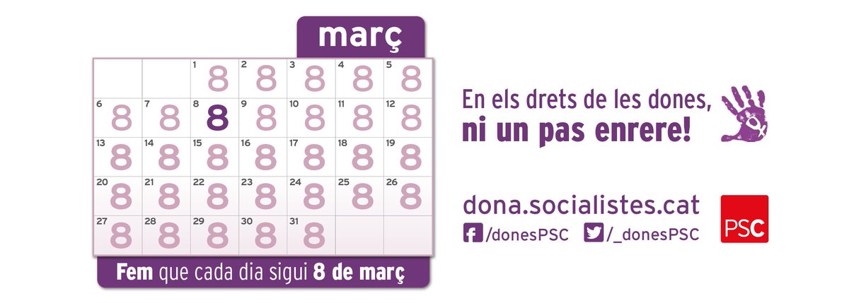 pscsarriadeter's tweet photo. Cada dia és 8 de març, també avui! https://t.co/pglNpIxpAR  #CadaDia8M #8Mx364 #8M #DiaDones https://t.co/7K6WZDWkDI