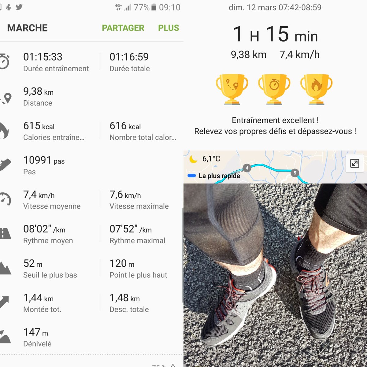 cohen_gilles's tweet photo. Sunday morning training @NewfeelOfficial power!!! 😁👍💪👟🏃#Propulseyourwalk #Propulse240 #declivity #powerwalking https://t.co/vEpM4cdrXu