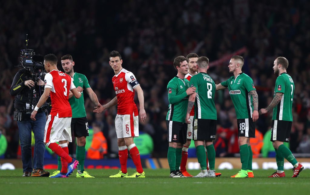 BBCSport's tweet photo. It's the end of the road for Lincoln City after their incredible FA Cup journey

Watch highlights of #ARSLIN: https://t.co/gDSqiCCoG2 https://t.co/eb4w7nCTbv