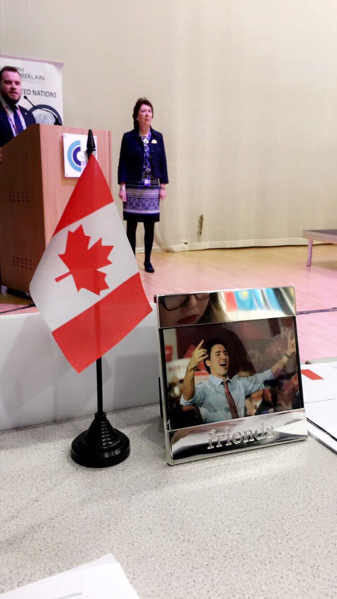 challonermun's tweet photo. Canada is ready #JCCMUN17 https://t.co/7SwA5ATIys