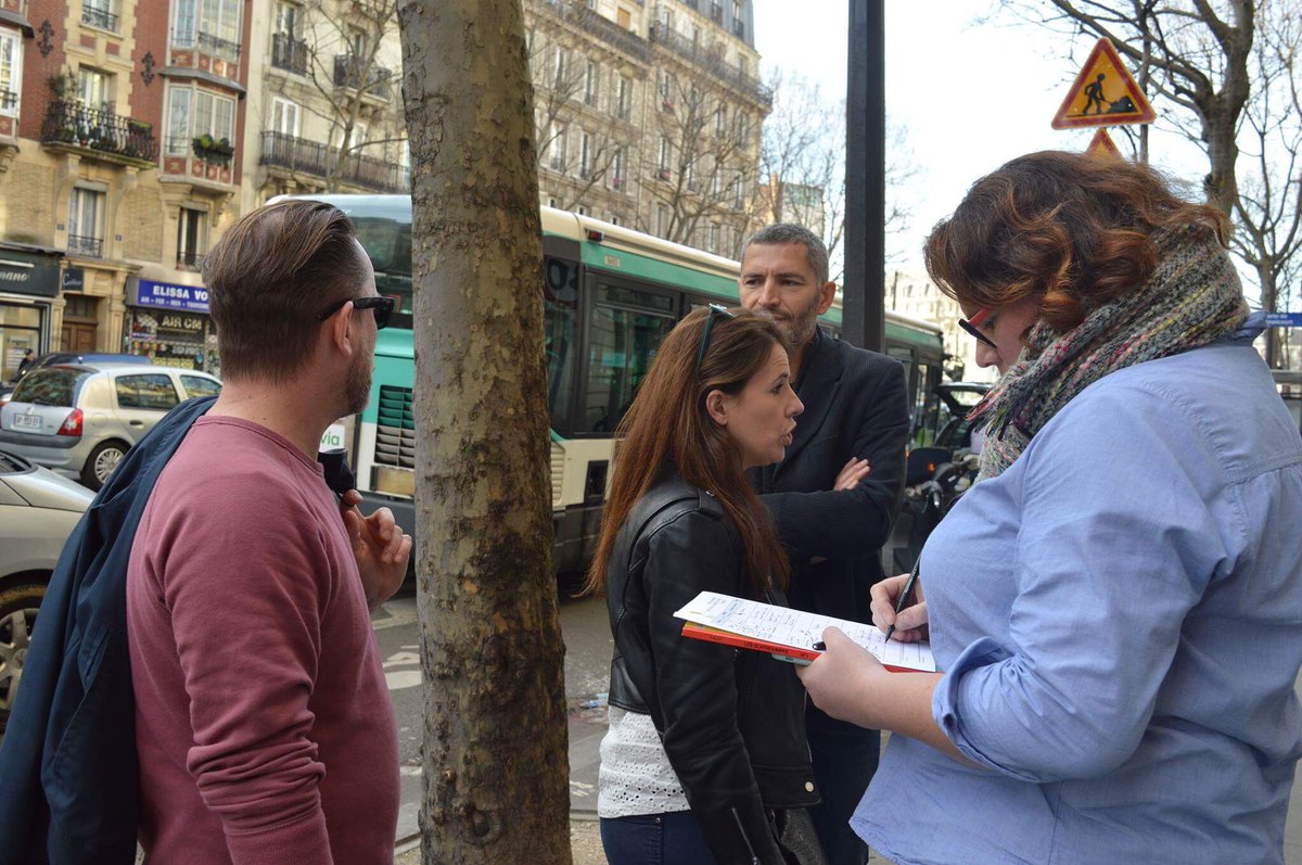 CQClignJoffrin's tweet photo. Plus de quarante personnes rassemblé-e-s pour la marche exploratoire du quartier Belliard-Letort-Championnet-Poteau : beau succès ! #Paris18 https://t.co/0banr71jIs