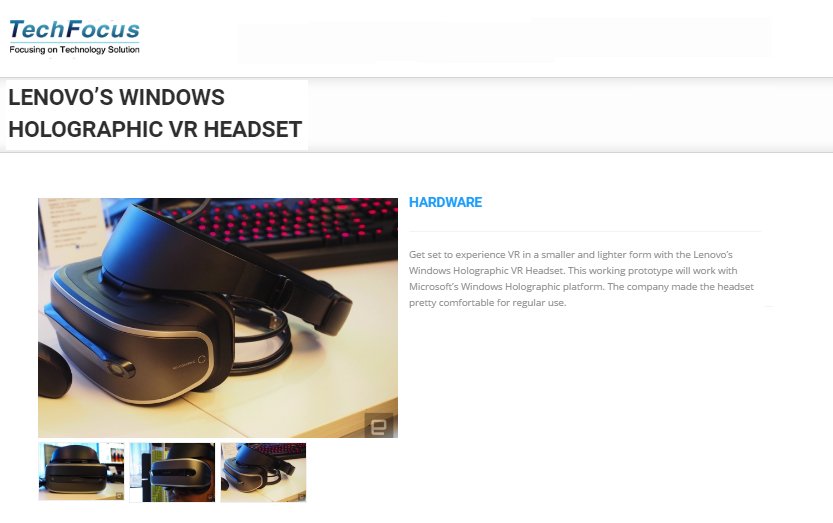 techfocusltd's tweet image. Virtual Reality with Lenovo...
techfocusltd.com