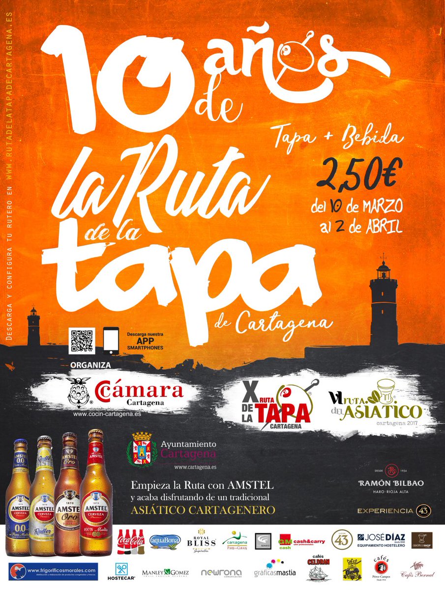 Disfruta de la #rutadelatapa y <a href="/rutadelasiatico/">rutadelasiatico</a> en #Cartagena hasta el 2 de abril
Configura y descarga tu rutero:
rutadelatapadecartagena.es