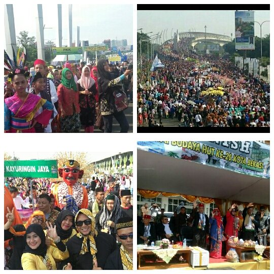 kel_kayuringin's tweet photo. Pawai budaya dlm rangka HUT kota bekasi ke_20 d sumarecon bekasi https://t.co/A2pluoHvDn