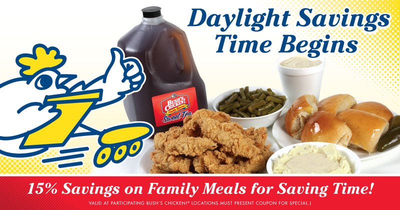 Daylight Savings Time begins today so why not save some money as well as time?