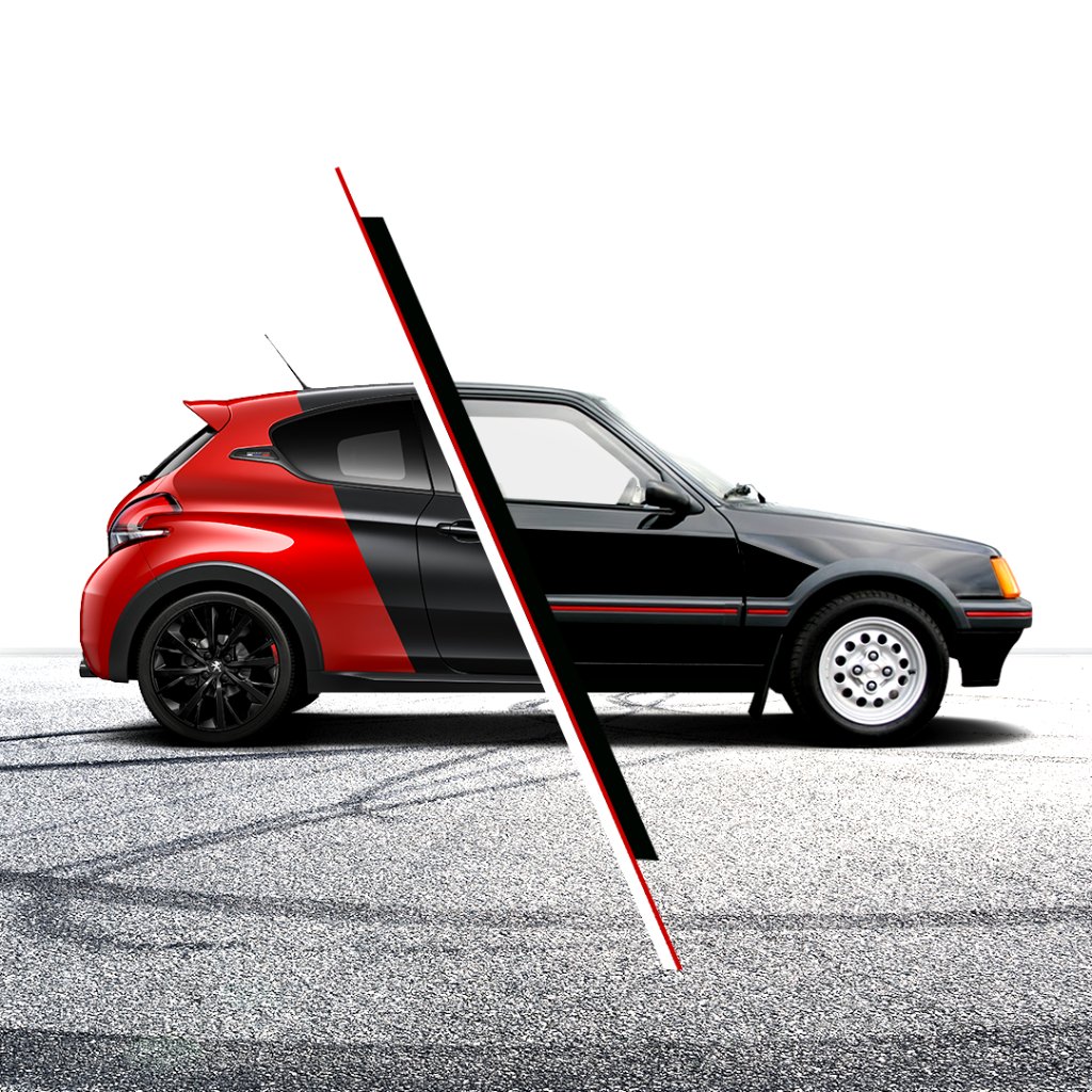 #Peugeot205GTi vs #Peugeot208GTi: quale sceglieresti per una guida sportiva?