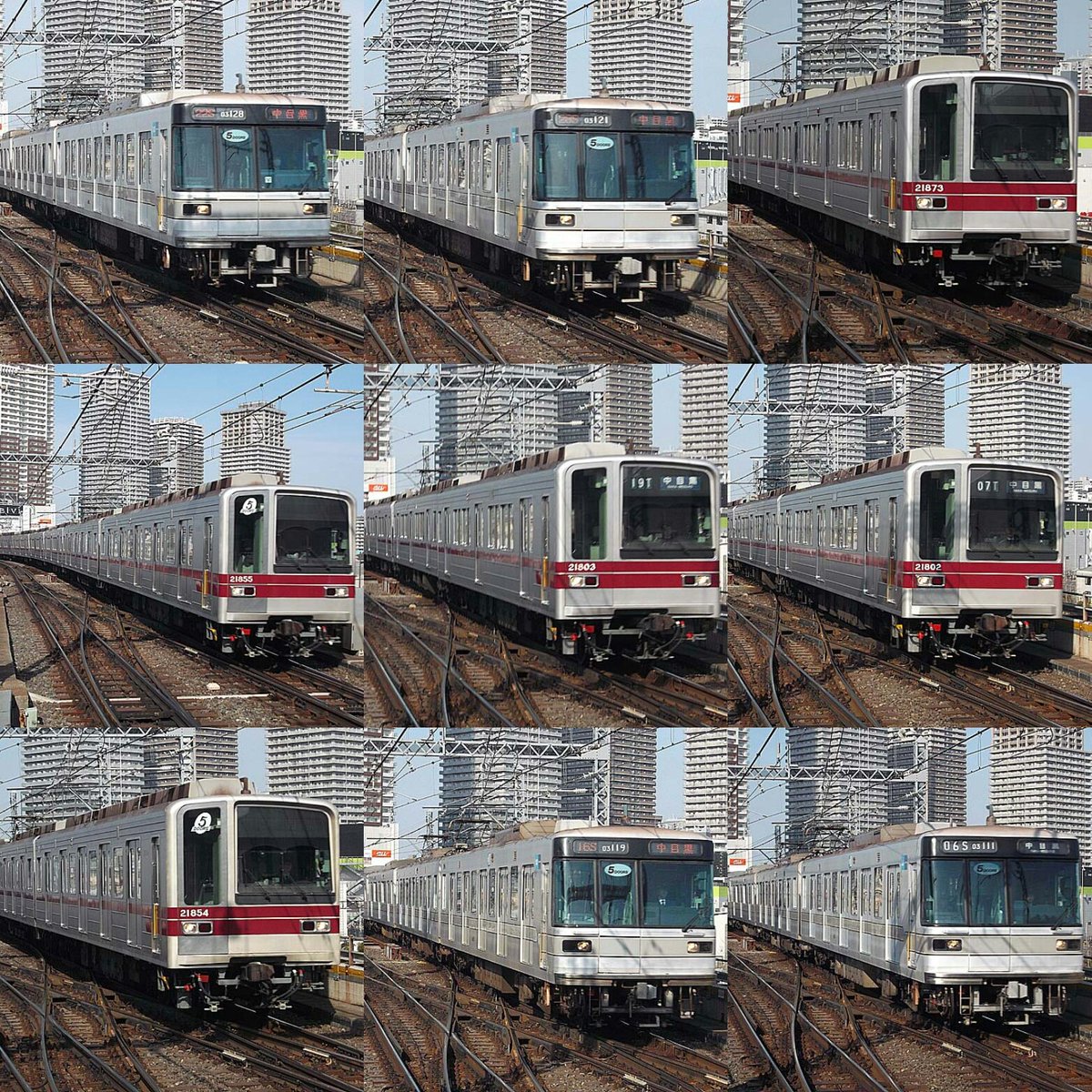 枝郎 日中 地下鉄日比谷線南千住駅で 置き換えが決まった東京地下鉄03系と東武鉄道000系列をカメラ撮影し 凝縮してみました O 日比谷線