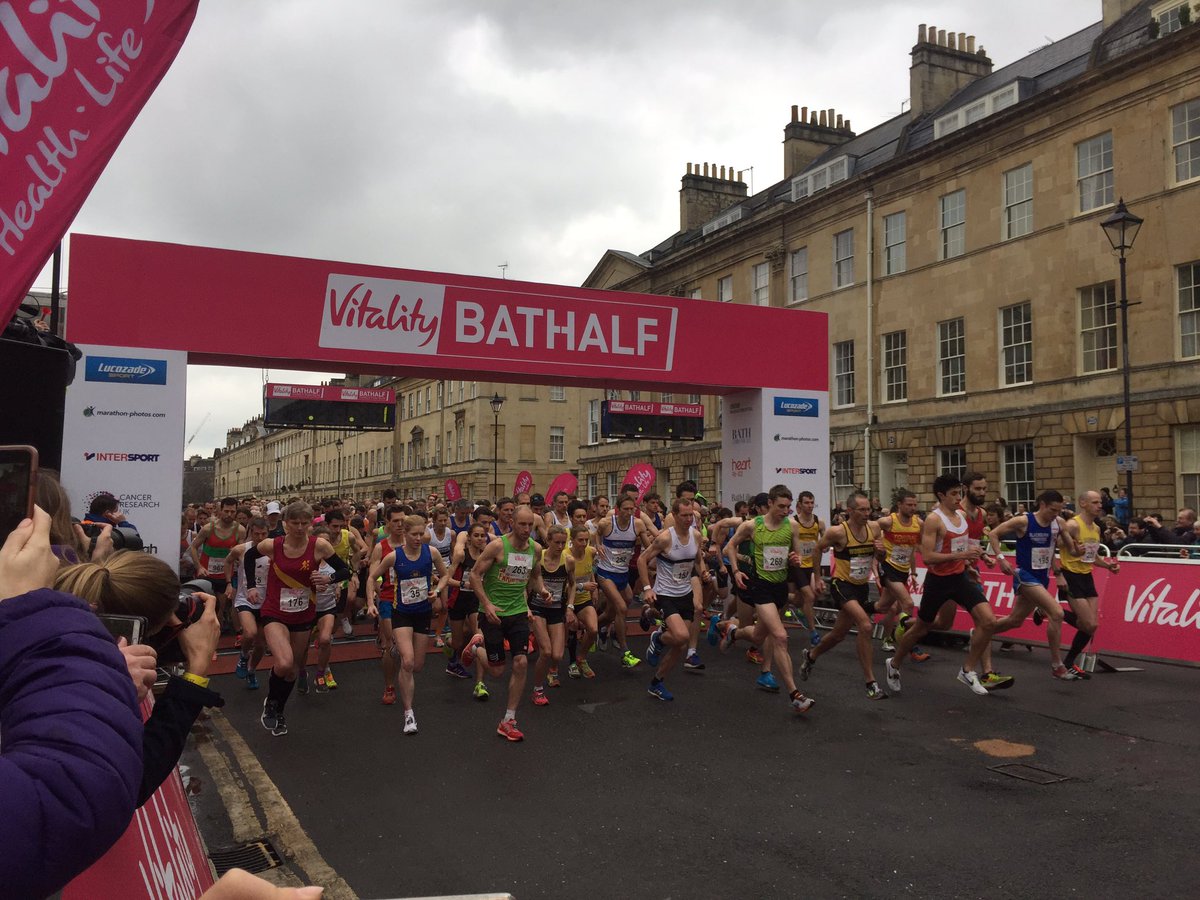 The #BathHalf marathon is underway. Good luck everyone!