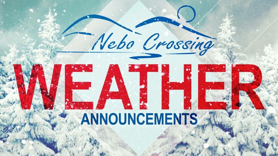 NeboCrossing's tweet photo. We will not be having Team Fellowship class this morning. 11 am worship service is on a regular schedule! Be safe and see you there! https://t.co/IHSVhuFYl1