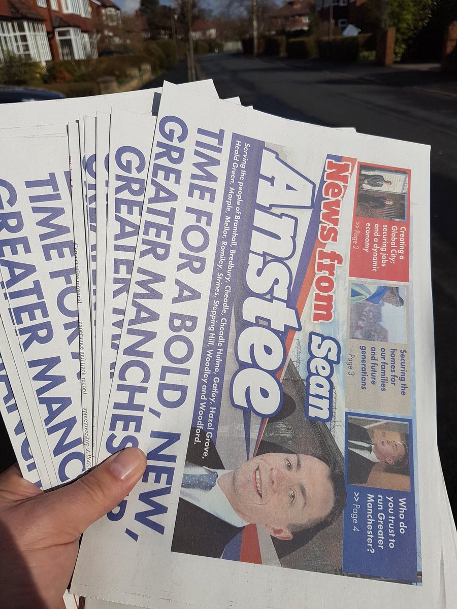 johnbates_me_uk's tweet image. Out delivering for @seananstee in Bramhall #SeanForMayor