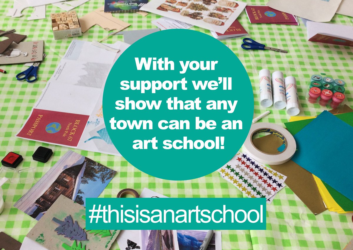 Donate now! With your support any town can be an #art school! #FOLKESTONE IS AN ART SCHOOL! #thisisanartschool goo.gl/WVYDPy