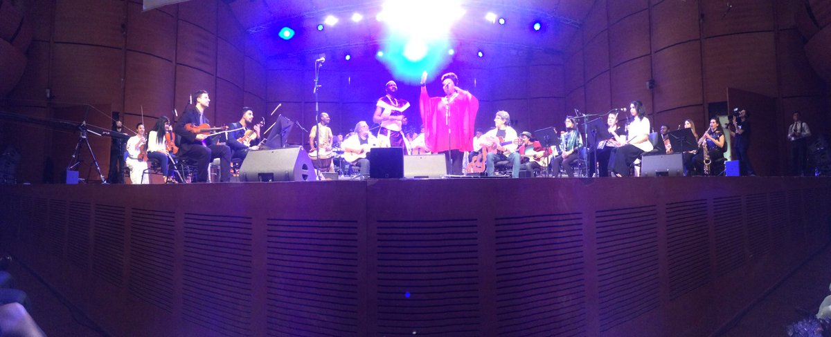 clan_collective's tweet photo. Congrats to the Orchestra dei Popoli, Los Chitarones, Ana Charun and all the performers for an incredible performance at Milan Auditorium https://t.co/21d1Qw38JH