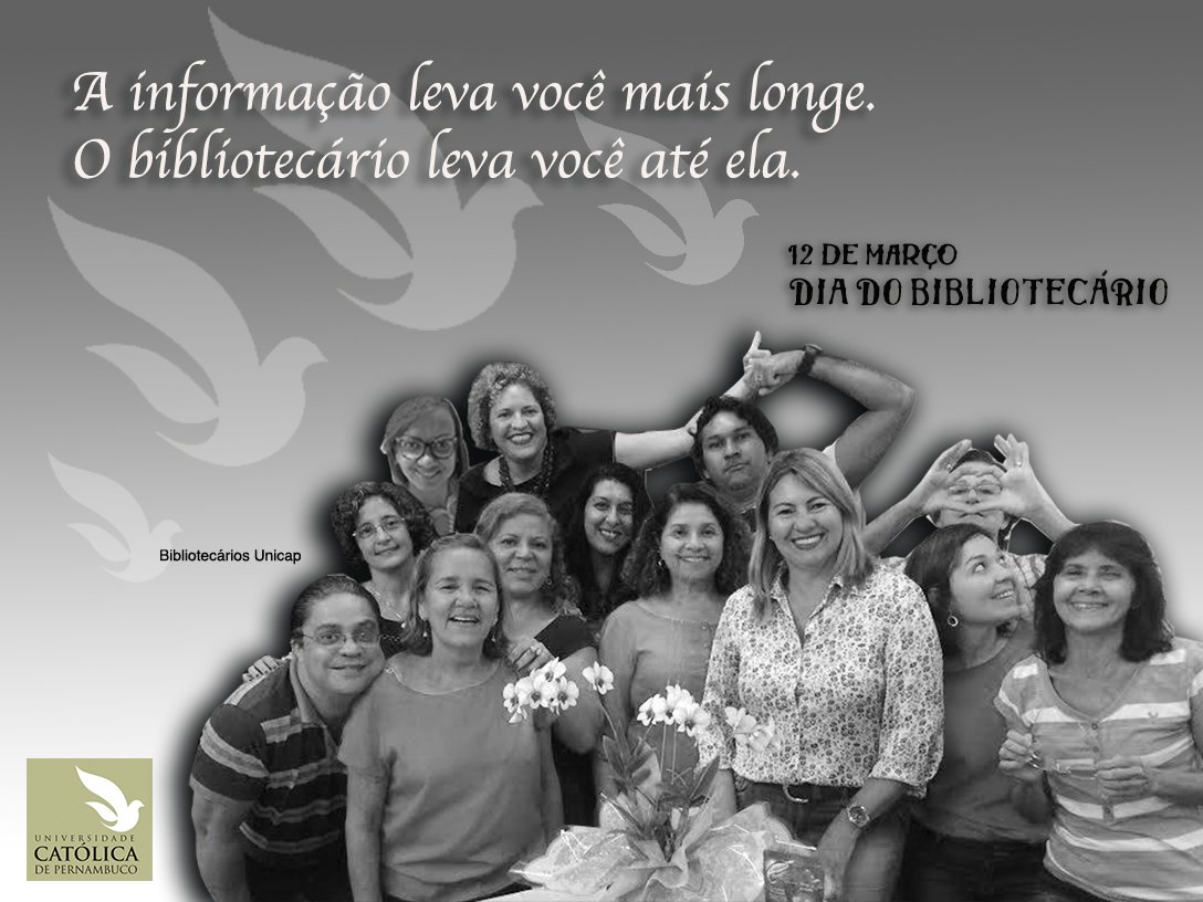 bcunicap's tweet photo. Nosso dia! Parabéns a todos nossos colegas de profissão. #bibliotecadacatolica #diadobibliotecario #unicap #bcunicap https://t.co/eeazDLfbbO