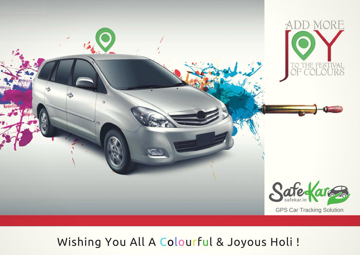 SafeKar's tweet photo. SafeKar Wishes You All A Healthy & Safe Holi !!
https://t.co/UIKa7xNLPv
#HappyHoli #GPSTracker #CarTracking #SafeKar https://t.co/QyjFZExjZ6