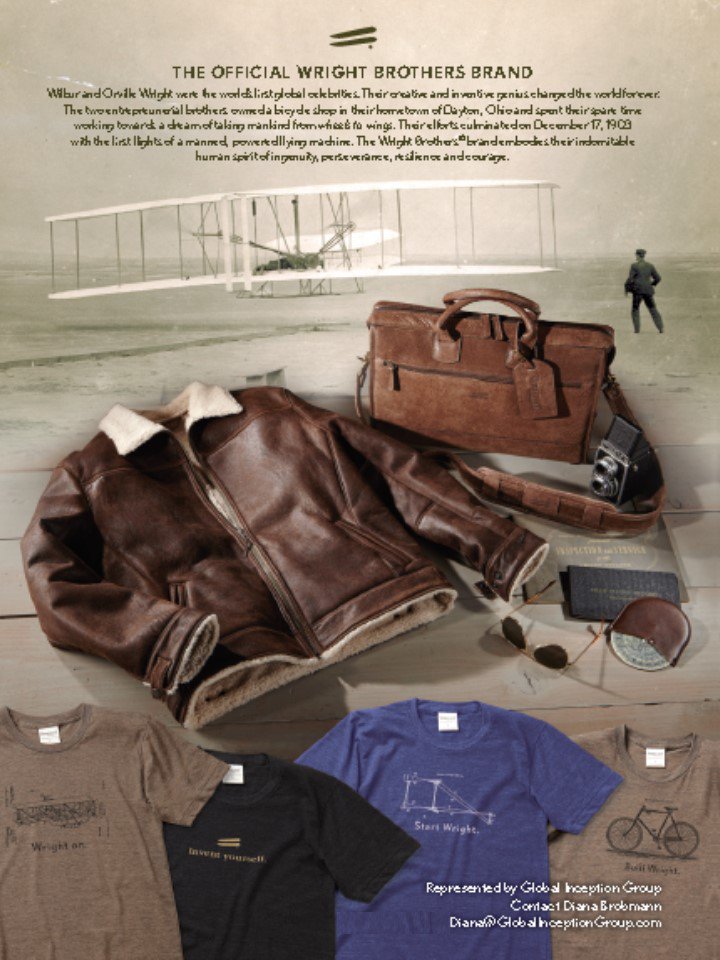TWBStore's tweet image. Be #coollikeus! Our new #avchic Apparel &amp;amp; Accessories inspired by the Wright bros. #inventyourself @aplusk @LeoDiCaprio @JimCarrey #avgeek