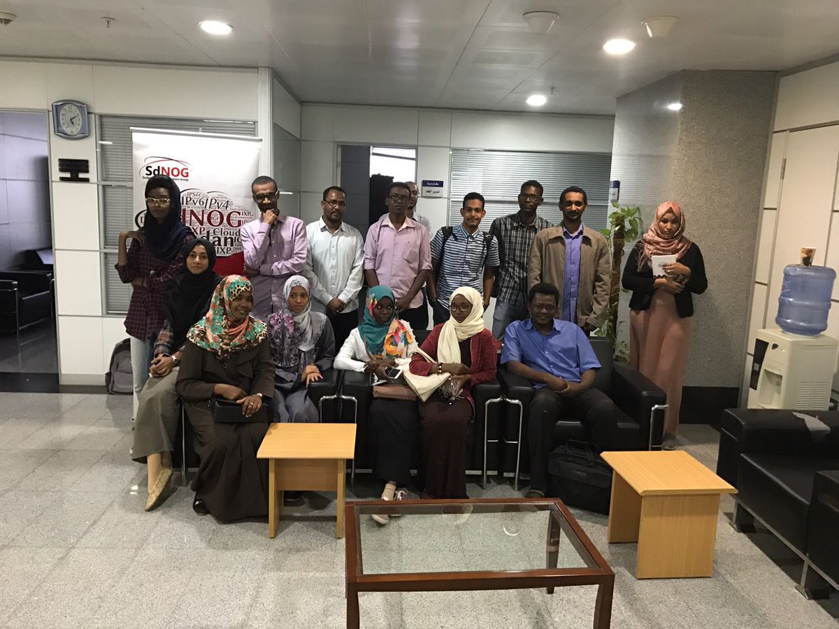 SudanNOG's tweet image. It was long day but very informative :-)
Thanks Mohamed Hafez and Saad Awad for your time we really appreciate it.
#SdNOG #Unix_Boot_Camp