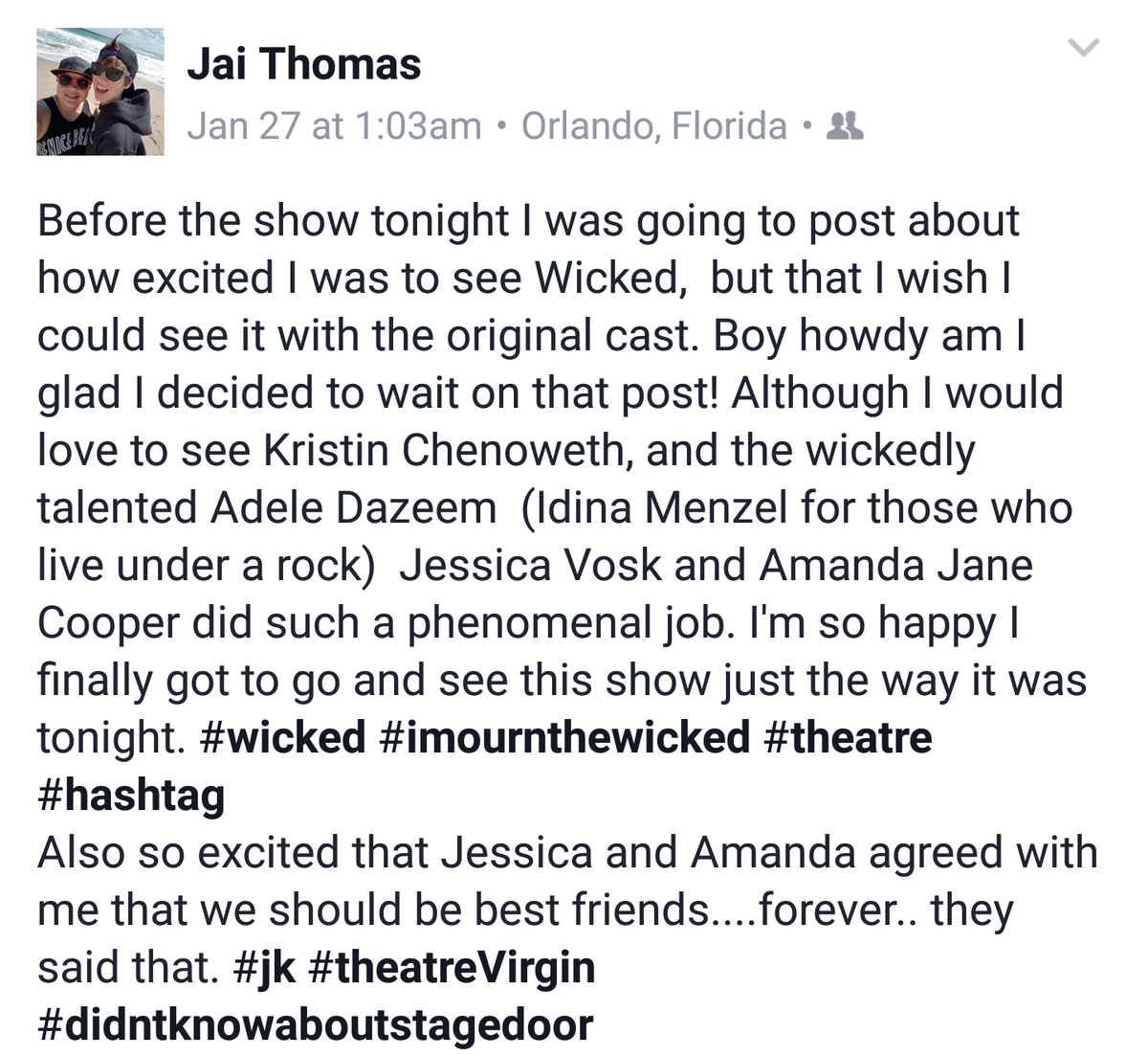 jaiby0218's tweet photo. @amandajanecoop thank you for being you, you are perfection personified! Break a leg tonight and in all future endeavors ☺ https://t.co/GE3QCVHSRB
