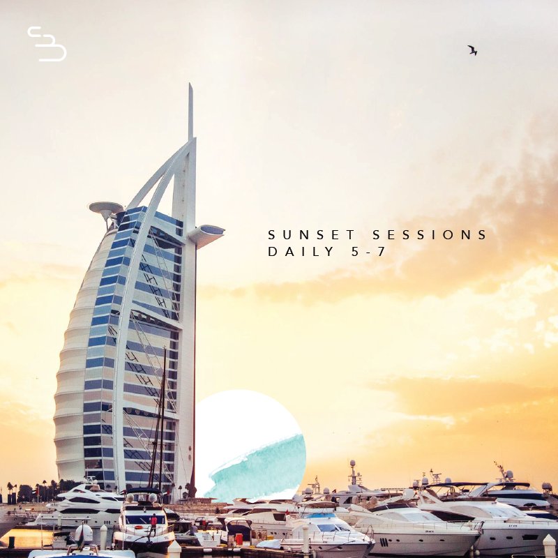 The iconic sunset view: <a href="/BurjAlArab/">Burj Al Arab</a>
#FeelTheCove #SunsetSessions #Sunset
#CoveBeachDubai #CoveBeach #dubai #mydubai