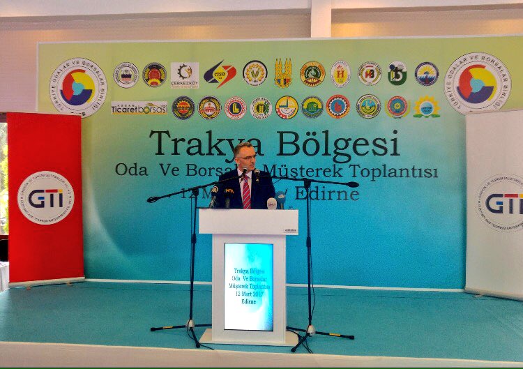 RHisarciklioglu's tweet photo. Maliye Bakanımız Sn. @naci_agbal ile Trakya Bölgesindeki 22 Oda-Borsamızla Edirne'de bir araya geldik. https://t.co/nkUaXXiGPe