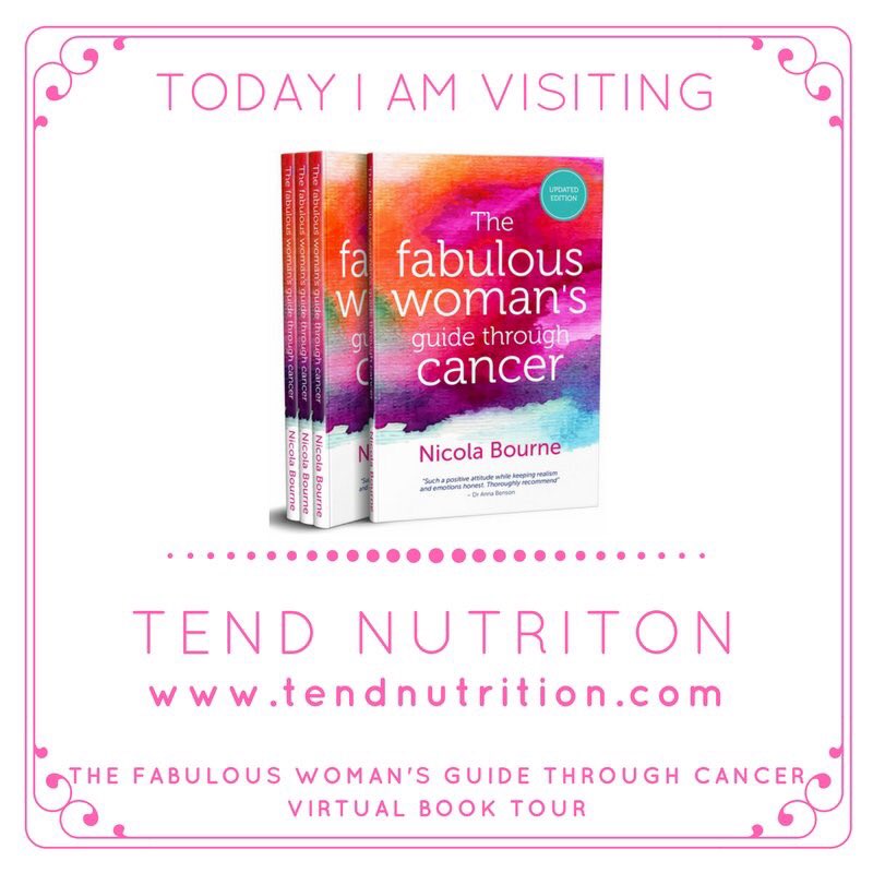 nicolajbourne's tweet photo. #VIRTUALBOOKTOUR at https://t.co/9Nb57ehdxy with @tendnutrition & lots of fab #nutrition tips! #hblogger #FabWomansGuide #Cancer #health https://t.co/L9HtsYMalf