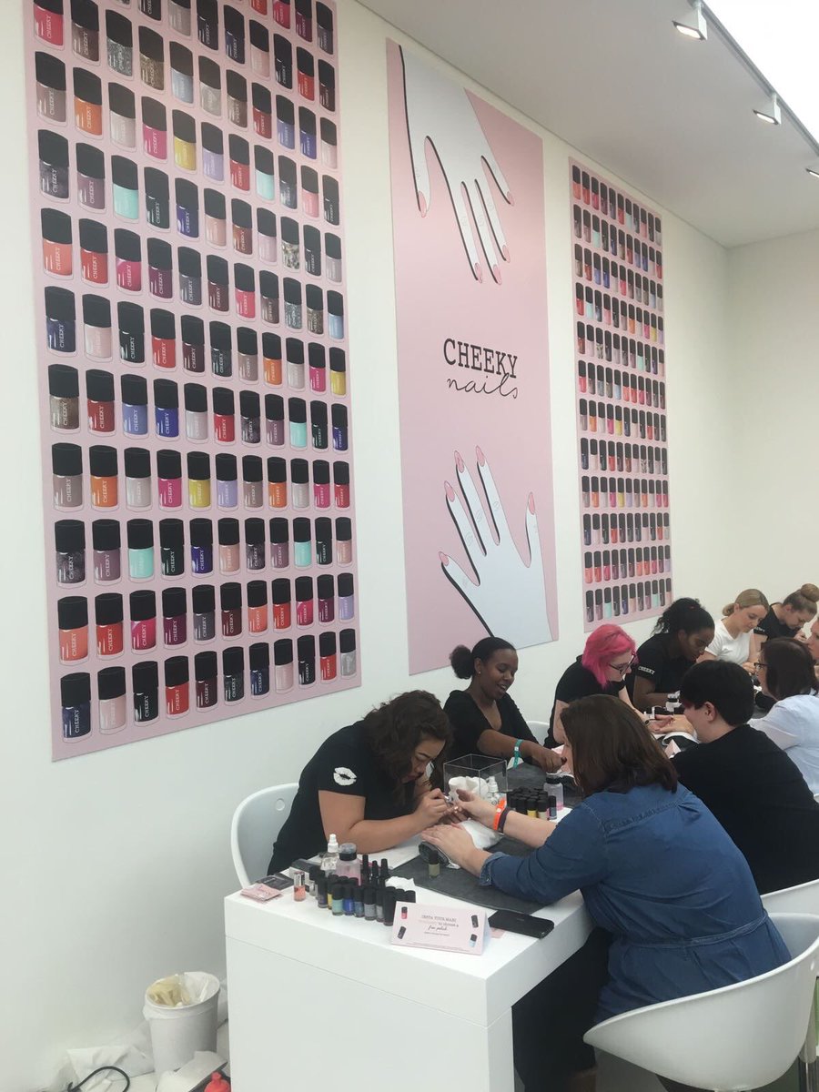 TOO. MANY. CHOICES. @UrCheeky is providing the nails (💅) but now we just have to decide which colour to go for. #UrCheeky #GLAMOURBeautyFest