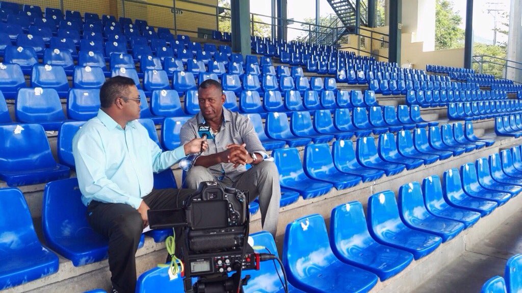 LesleyCharlerie's tweet photo. Flow Sports Cricket Lounge taping a segment featuring #TonyGray @FlowSportsLive Wed 15th @ 6pm AST https://t.co/stf2KxdJDD