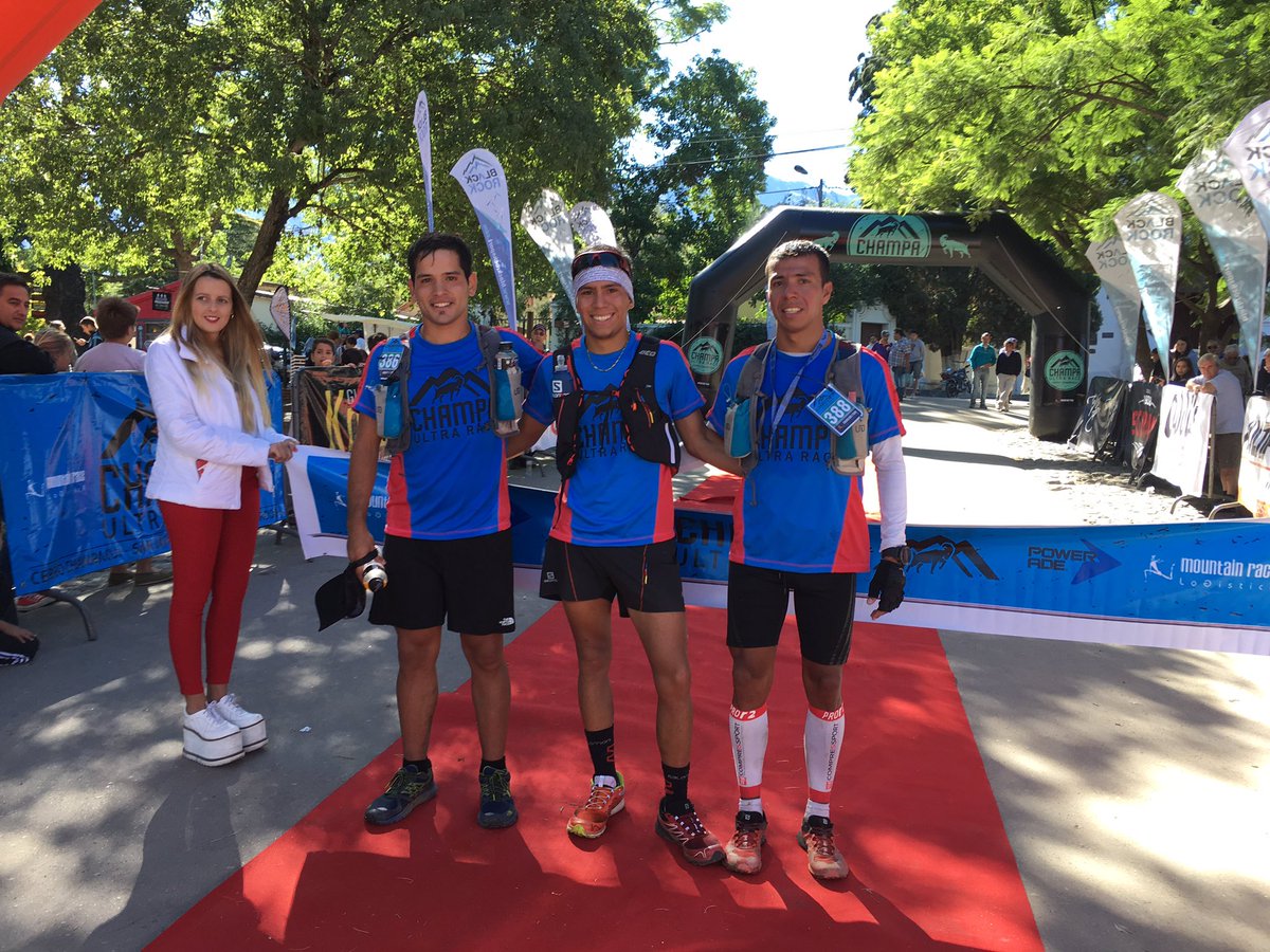 trailrunarg's tweet photo. Franco Paredes (2º), Sergio Pereyra (1º), Franco Oro (3º), el podio del Campeonato Nacional de Ultratrail en los 50k de la #ChampaUR17 https://t.co/Q3vJOn9bRZ