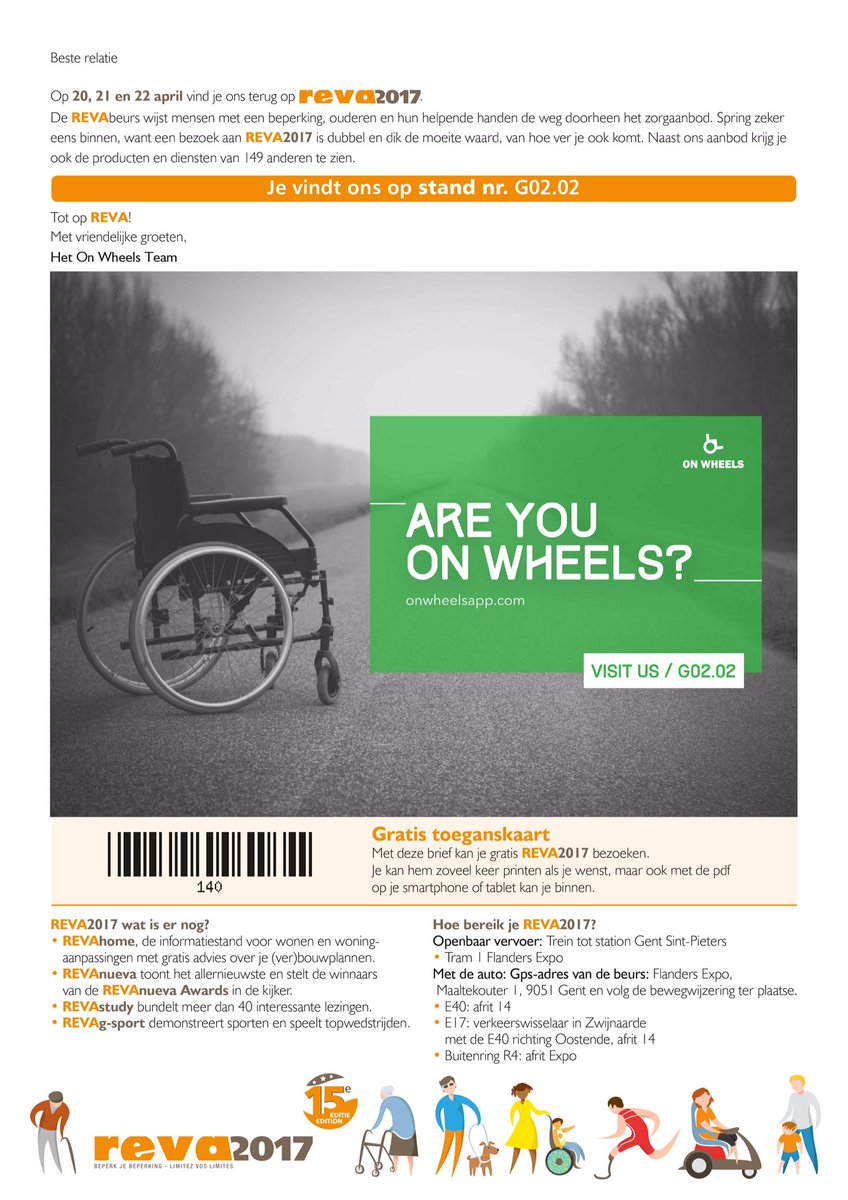 WheelsApp's tweet photo. #onwheelsapp staat op de revabeurs 20-21-22 april 2017! Kom GRATIS met onderstaande bon naar onze stand en/of workshops! https://t.co/Wg7olWZEpL