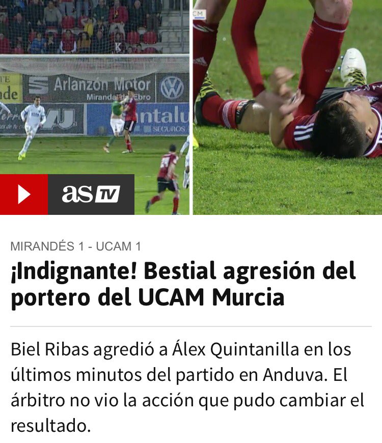 isaacfouto's tweet photo. Lo peor del 'puñetazo' de Biel Ribas a Quintanilla no sólo es la acción en sí, sino que aún no haya pedido disculpas por tremenda salvajada https://t.co/AjBDUPTUNQ